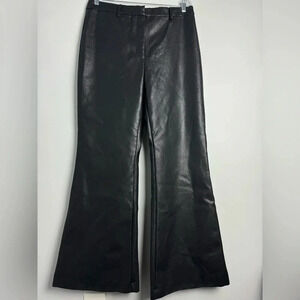 BARDOT Faux Leather flare high rise flare pants size 12
